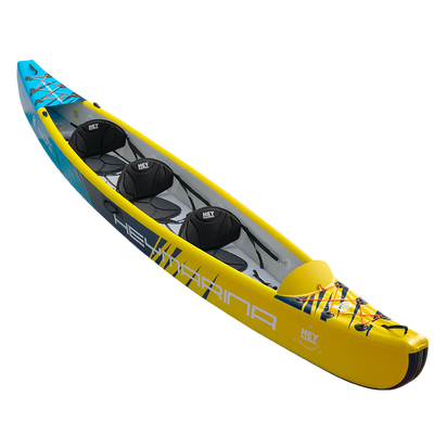 15.1FT Inflatable 3 Person Triple Fishing Kayak 3 Seats