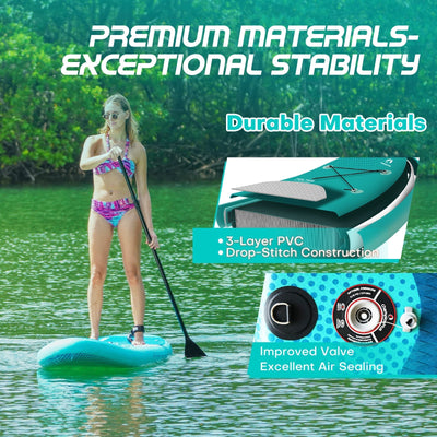 ChampionPlus All-Round Inflatable SUP Board - 10’6’’ - Blue - Paddle Board
