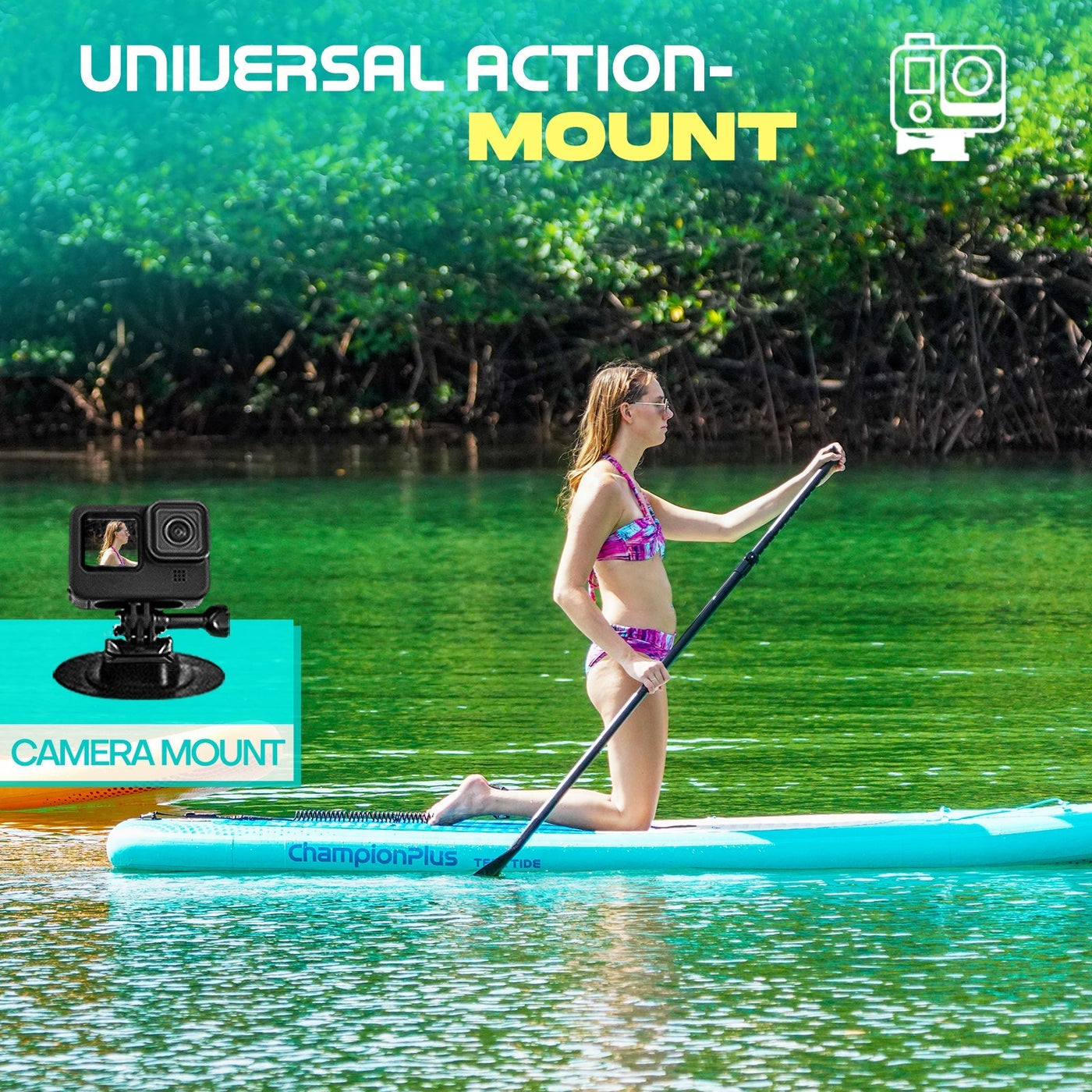 ChampionPlus All-Round Inflatable SUP Board - 10’6’’ - Blue - Paddle Board