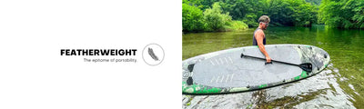 Featherweight paddleboard.