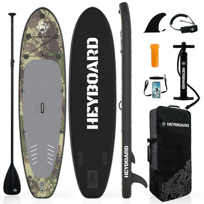 HEYBOARD All-Round Inflatable SUP Board - 10'6" - Camouflage HeyBoard