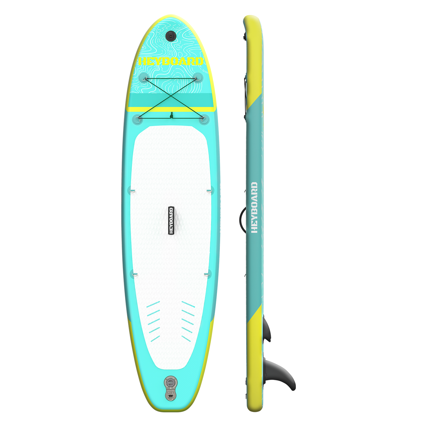 Heyboard All-Round Inflatable SUP Board - 10’6’’ - Mint Green - Paddle Board