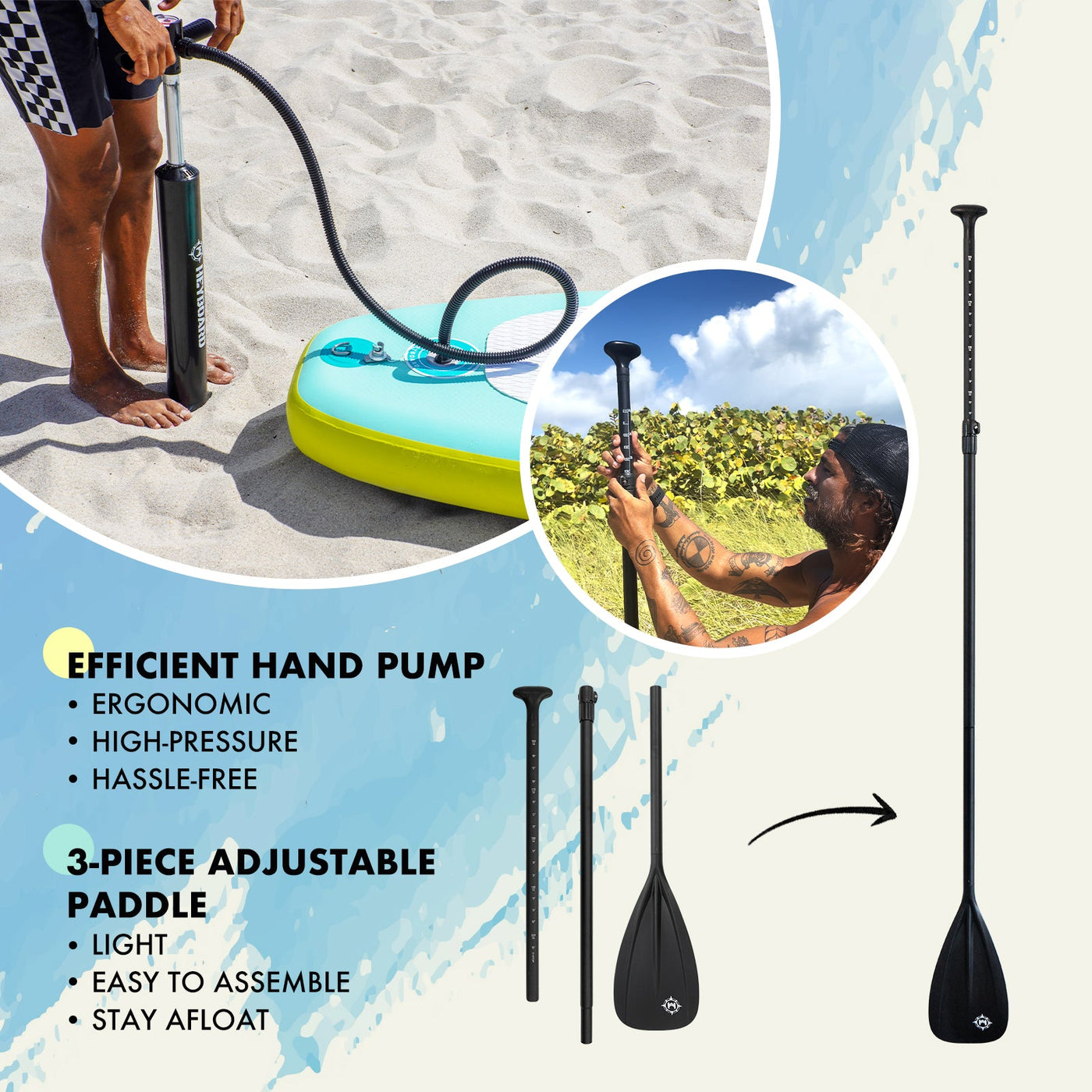 Heyboard All-Round Inflatable SUP Board - 10’6’’ - Pink