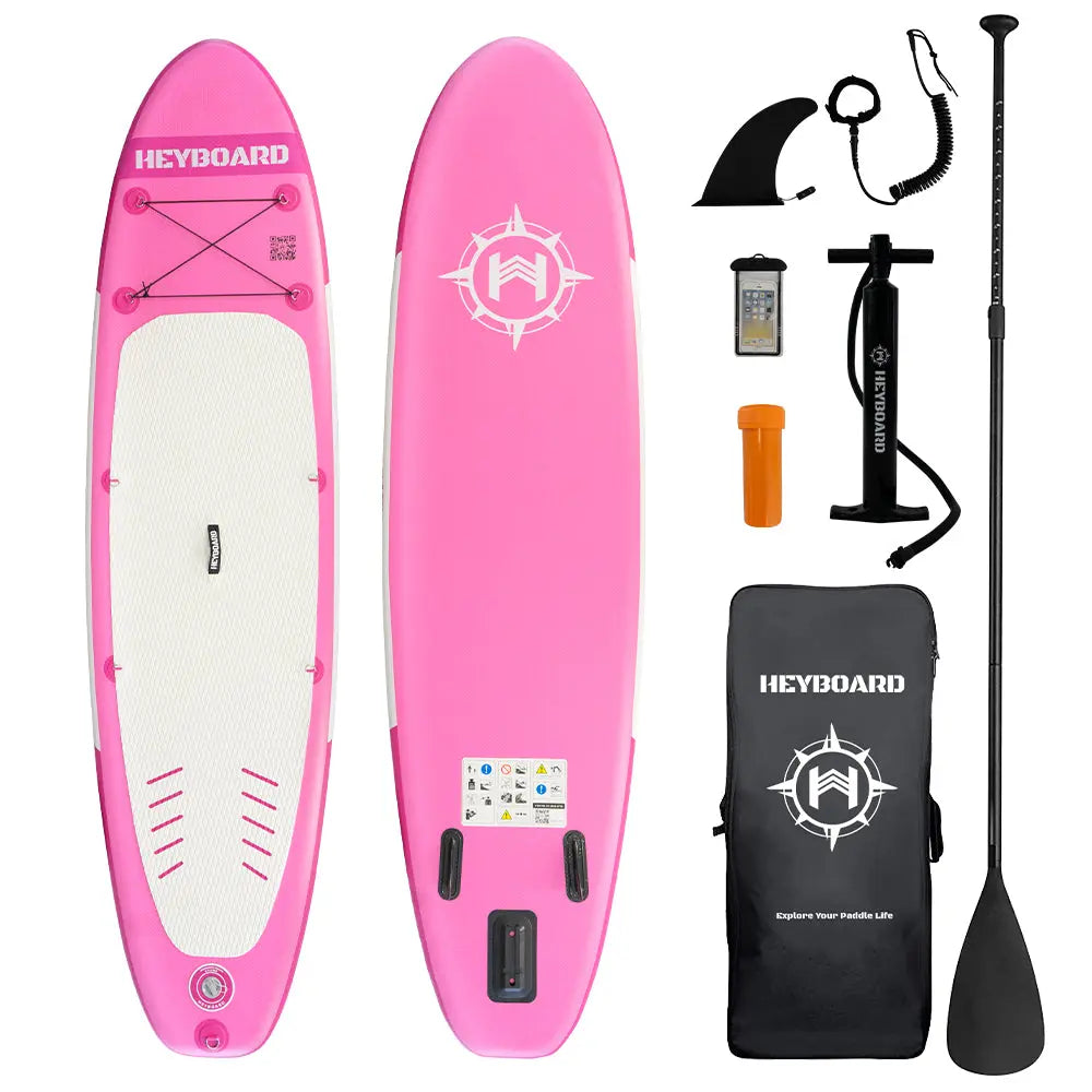 HEYBOARD All-Round Inflatable SUP Board - 10'6" - Pink HeyBoard