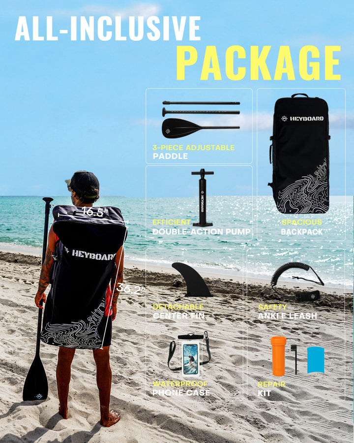 Heyboard All-Round Inflatable SUP Board - 10'6