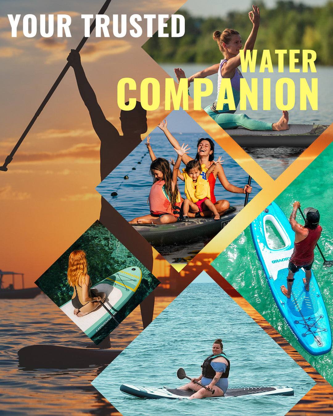 Heyboard All-Round Inflatable SUP Board - 10'6