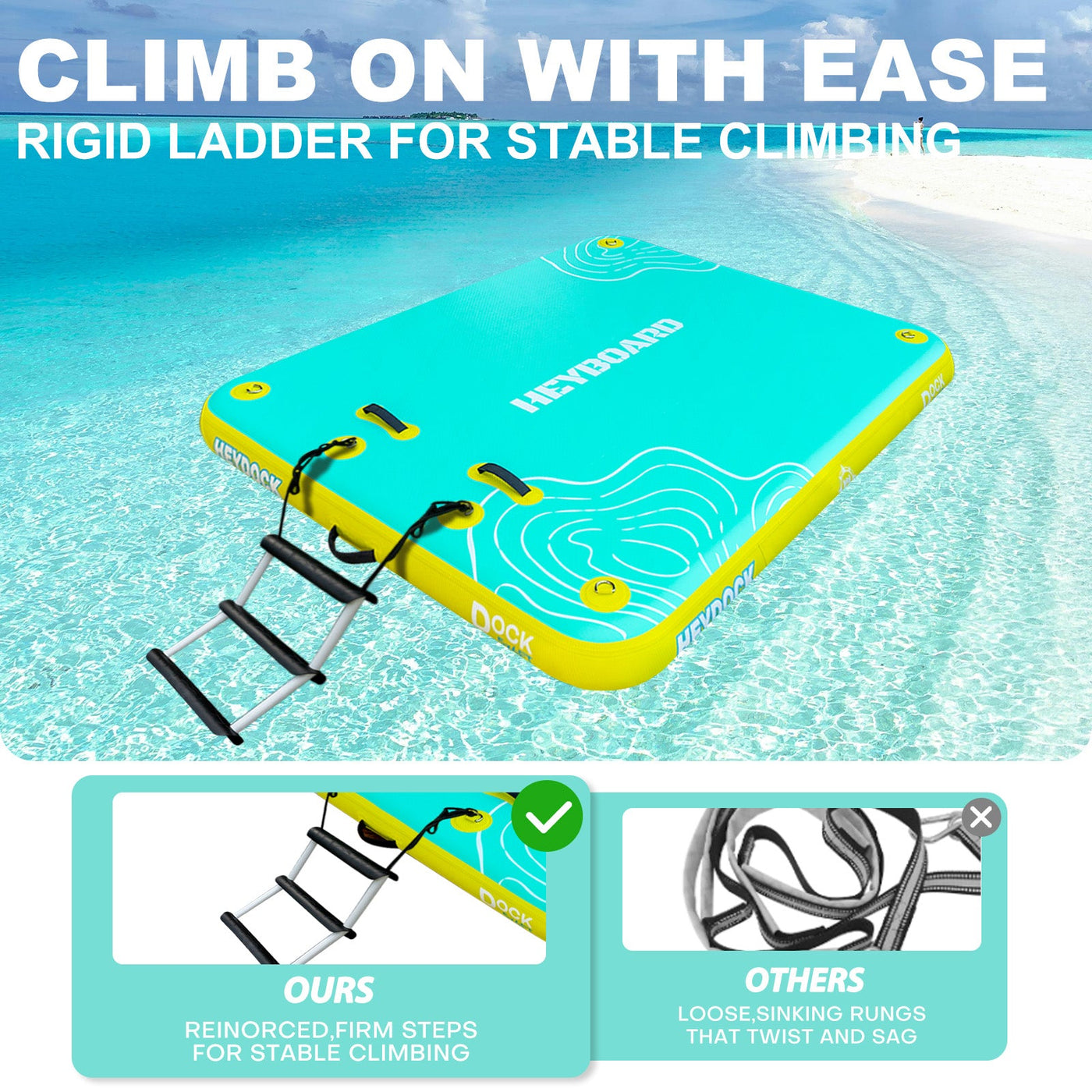 Inflatable Air Dock - 5ft x 6ft 8ft x 6ft 10ft x 6ft