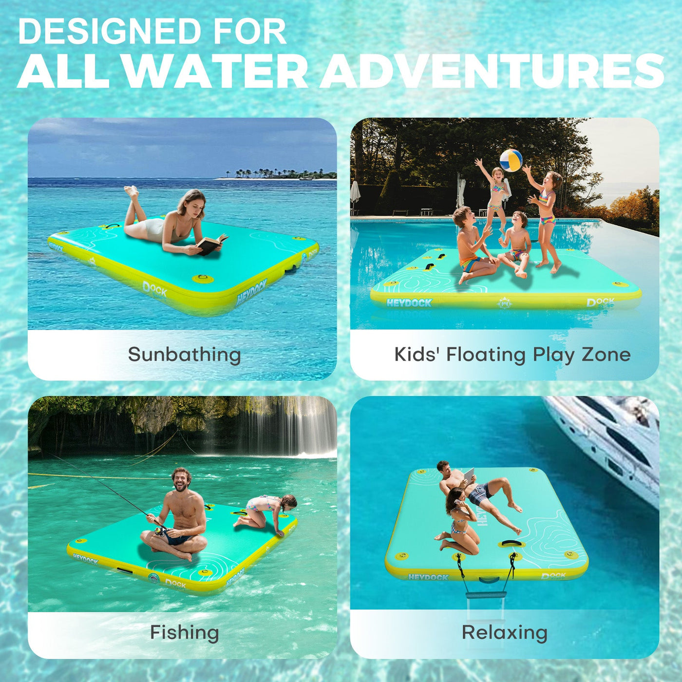 Inflatable Air Dock - 5ft x 6ft 8ft x 6ft 10ft x 6ft
