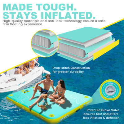 Inflatable Air Dock - 5ft x 6ft 8ft x 6ft 10ft x 6ft