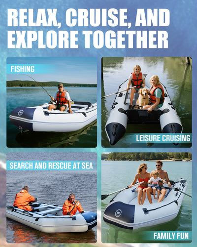 Inflatable Boat Dinghy for Fishing and Relaxation 10ft