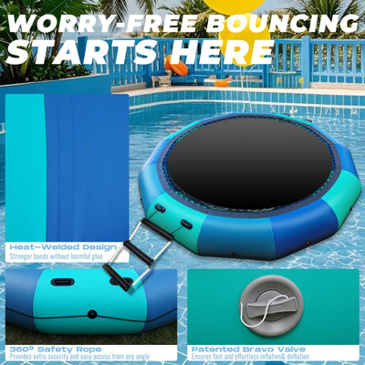 Inflatable Water Trampoline 10/12/15FT - Summer Fun Bounce