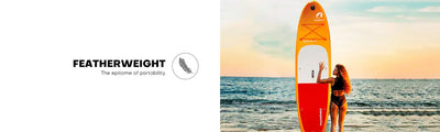 Lightweight paddleboard.