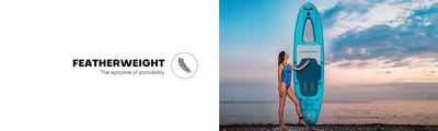 Lightweight paddleboard.