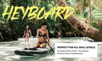Paddleboard in use.