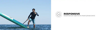 Paddleboard with responsive design.